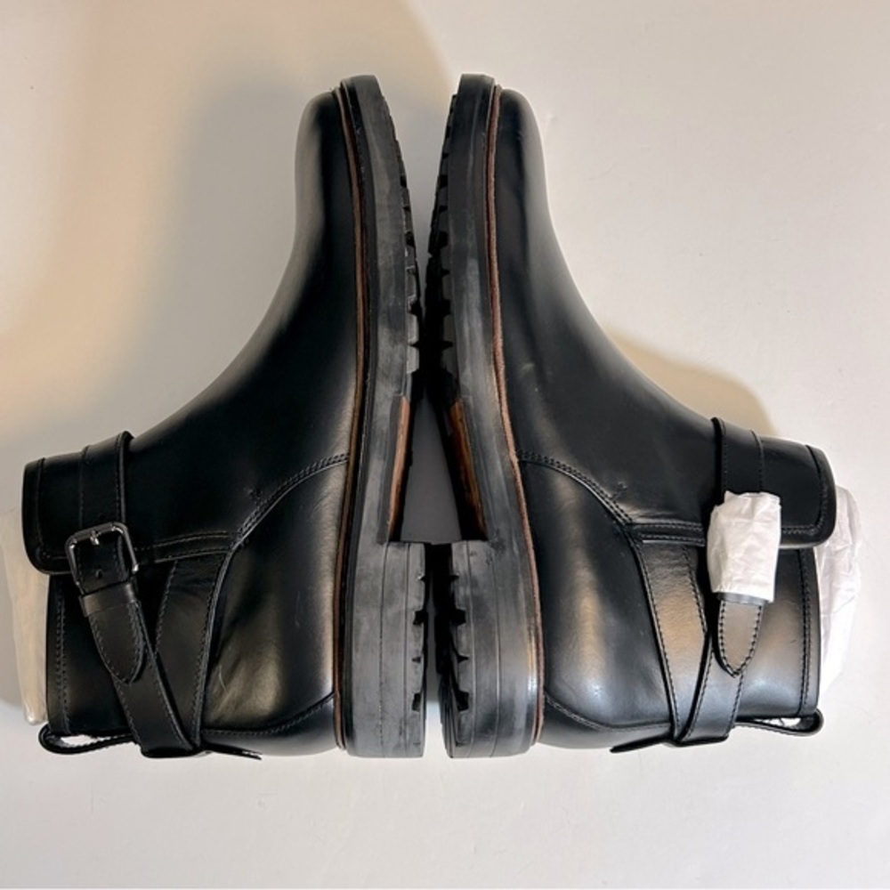 Coach Men’s Bryce Black Leather‎ Boots NEW Size 9D - Picture 4 of 7